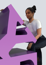 Load image into Gallery viewer, emphasis on the Y (or the first time I gave my girlfriend head was in Indiana).obj  lavender edition by SHAWNÉ MICHAELAIN HOLLOWAY

