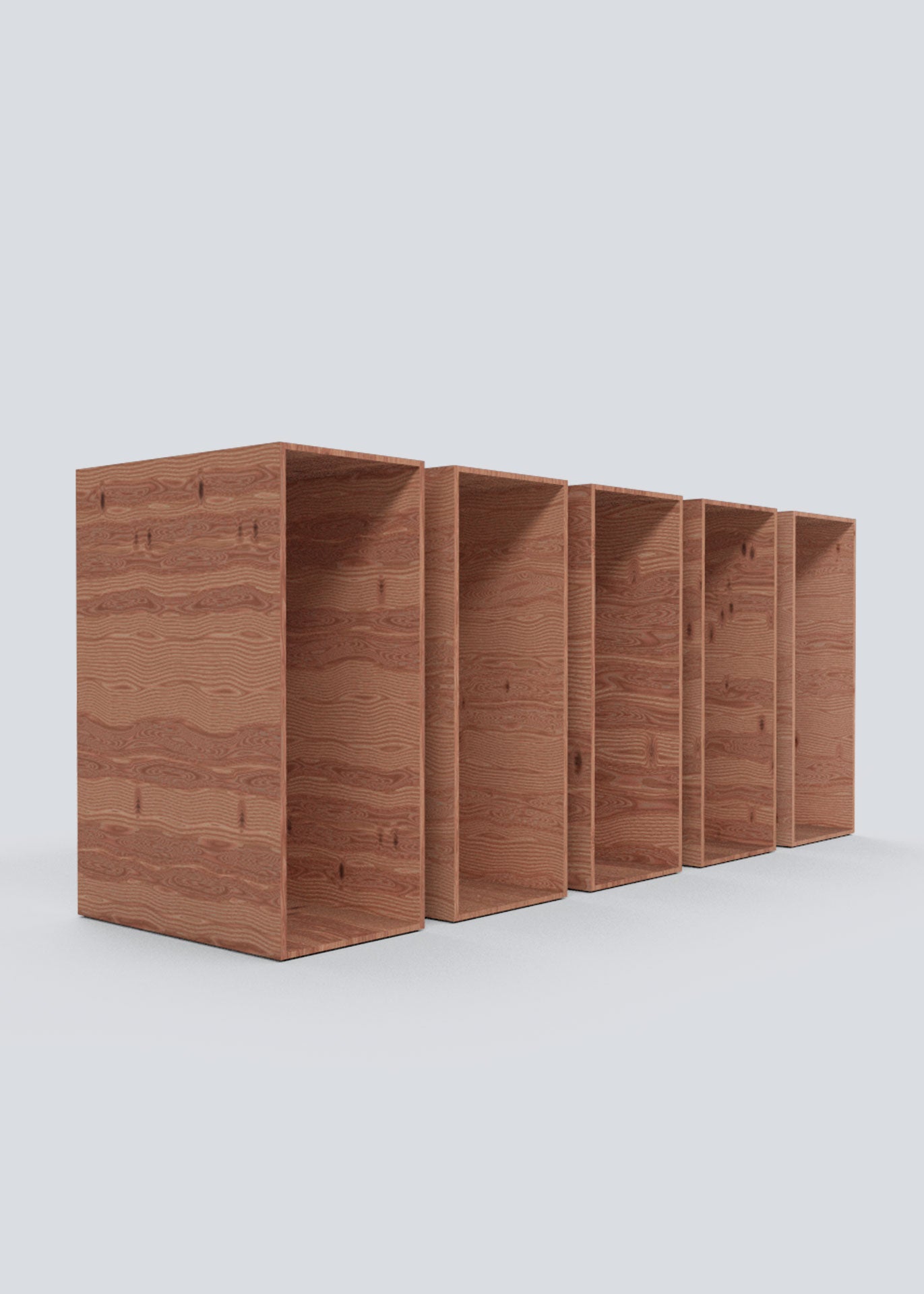 Slanted Plywood Boxes