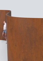 Load image into Gallery viewer, Curvy Corten Steel
